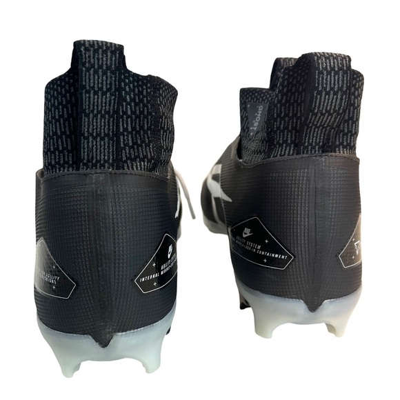 Nike Alpha Menace Elite 3 Football Cleats Men's Size:16 In Black/White/Iron Grey - Picture 11 of 16